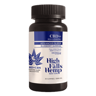 CBN+CBD Blueberry Advance Sleep Gummy - High Falls Hemp NY