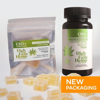 CBD Citrus Ginger Gummies - High Falls Hemp NY